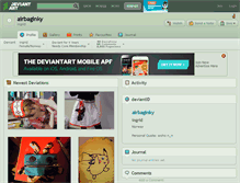 Tablet Screenshot of airbaginky.deviantart.com
