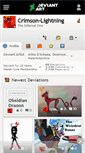 Mobile Screenshot of crimson-lightning.deviantart.com