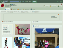 Tablet Screenshot of crimson-lightning.deviantart.com