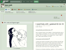 Tablet Screenshot of fatal-rob0t.deviantart.com