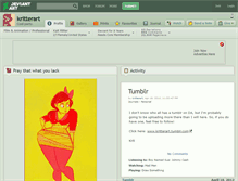Tablet Screenshot of kritterart.deviantart.com