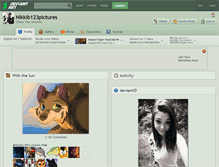Tablet Screenshot of nikkib123pictures.deviantart.com