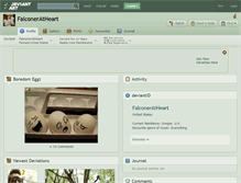 Tablet Screenshot of falconeratheart.deviantart.com