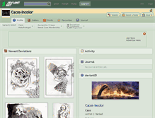 Tablet Screenshot of cacos-incolor.deviantart.com