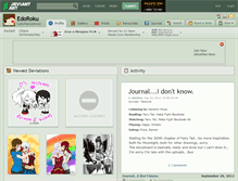 Tablet Screenshot of edoroku.deviantart.com