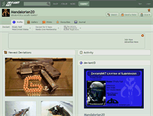Tablet Screenshot of mandalorian20.deviantart.com