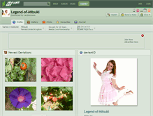 Tablet Screenshot of legend-of-mitsuki.deviantart.com