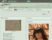 Tablet Screenshot of maggzy1212.deviantart.com