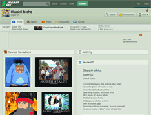 Tablet Screenshot of okashii-blehz.deviantart.com