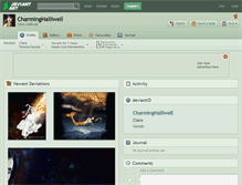 Tablet Screenshot of charminghalliwell.deviantart.com