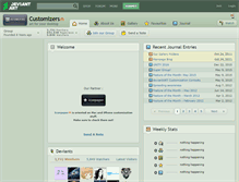 Tablet Screenshot of customizers.deviantart.com
