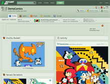 Tablet Screenshot of democomics.deviantart.com