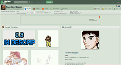 Desktop Screenshot of facedowndagon.deviantart.com