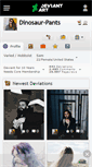 Mobile Screenshot of dinosaur-pants.deviantart.com