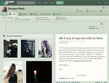 Tablet Screenshot of dinosaur-pants.deviantart.com