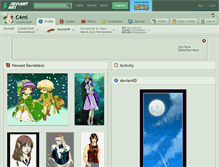 Tablet Screenshot of c4mi.deviantart.com