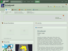 Tablet Screenshot of divinekyuubi.deviantart.com