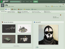 Tablet Screenshot of cr8g.deviantart.com