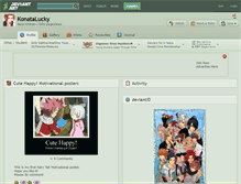 Tablet Screenshot of konatalucky.deviantart.com