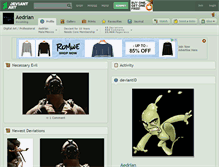 Tablet Screenshot of aedrian.deviantart.com