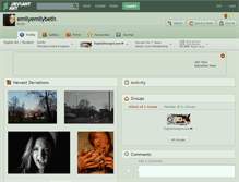 Tablet Screenshot of emilyemilybeth.deviantart.com