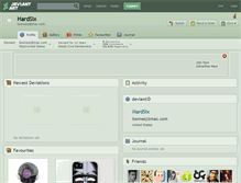 Tablet Screenshot of hardsix.deviantart.com