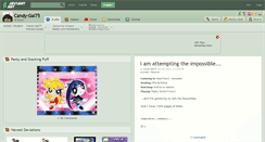 Desktop Screenshot of candy-gal75.deviantart.com