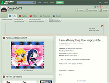 Tablet Screenshot of candy-gal75.deviantart.com