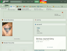 Tablet Screenshot of hisko.deviantart.com