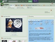 Tablet Screenshot of mintjam.deviantart.com
