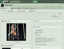 Tablet Screenshot of jackwrench.deviantart.com