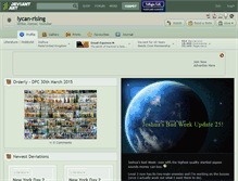 Tablet Screenshot of lycan-rising.deviantart.com