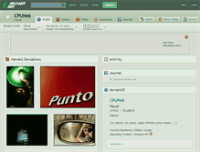 Tablet Screenshot of cpunek.deviantart.com