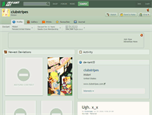 Tablet Screenshot of clubstripes.deviantart.com