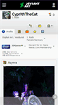 Mobile Screenshot of cypriththecat.deviantart.com