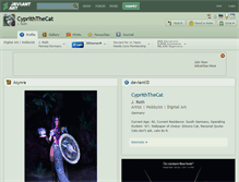 Tablet Screenshot of cypriththecat.deviantart.com
