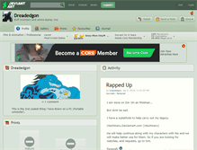 Tablet Screenshot of dreadedgon.deviantart.com