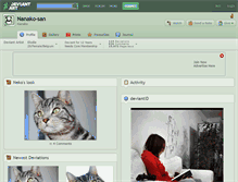Tablet Screenshot of nanako-san.deviantart.com