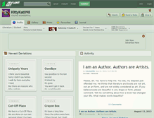 Tablet Screenshot of kittykat098.deviantart.com