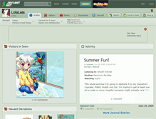 Tablet Screenshot of lolalass.deviantart.com