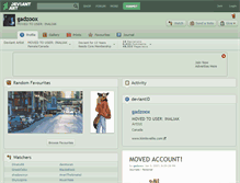 Tablet Screenshot of gadzoox.deviantart.com