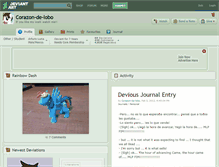 Tablet Screenshot of corazon-de-lobo.deviantart.com
