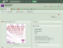 Tablet Screenshot of darktenabre.deviantart.com