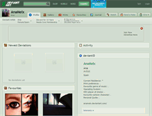 Tablet Screenshot of anamelx.deviantart.com