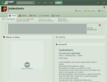 Tablet Screenshot of goddessdesire.deviantart.com