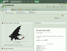 Tablet Screenshot of bumblecloud.deviantart.com