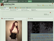 Tablet Screenshot of amelia-rose-wilde.deviantart.com