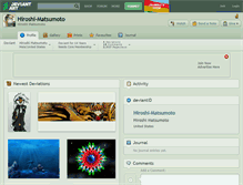 Tablet Screenshot of hiroshi-matsumoto.deviantart.com