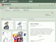 Tablet Screenshot of naruto2329.deviantart.com