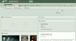 Desktop Screenshot of india-brittany.deviantart.com